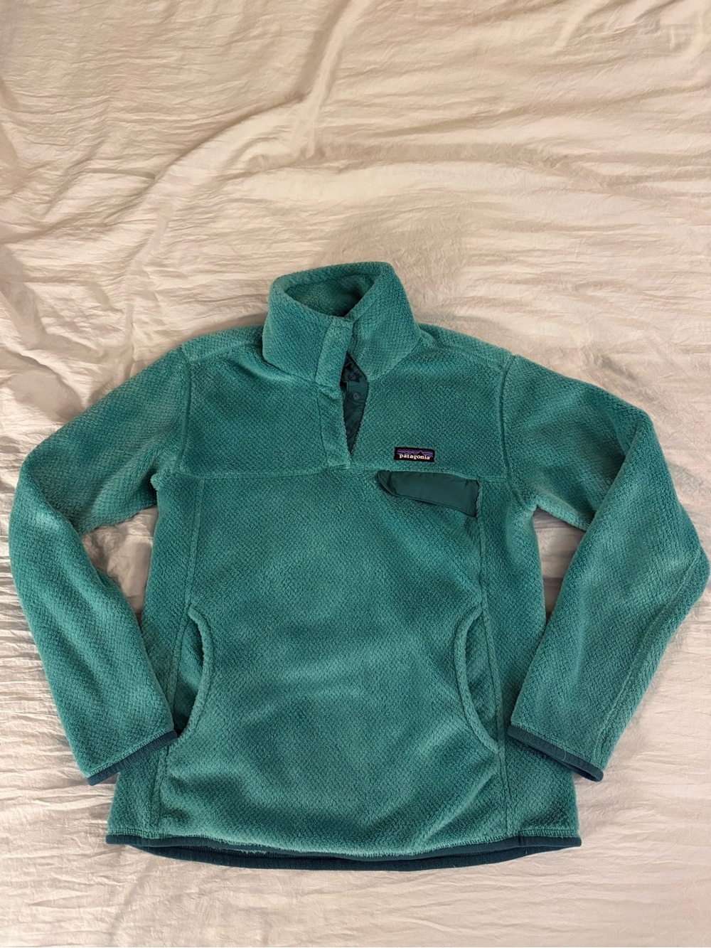 Patagonia Women's Teal Fleece Pullover Jacket